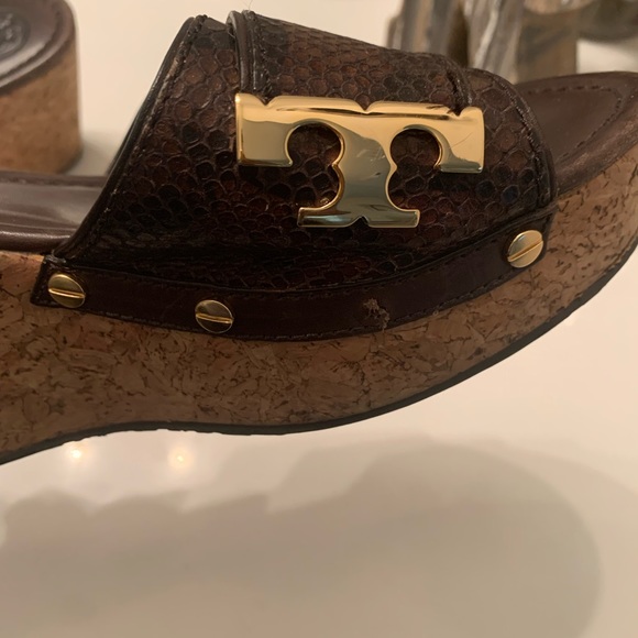 Brown Tory Burch cork wedge 8.5!! - Picture 6 of 6